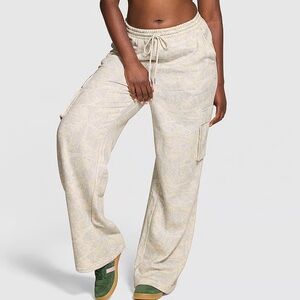 PINK Victoria's Secret Cream Cargo Pants